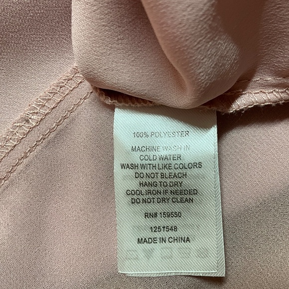 ANTHROPOLOGIE Maison d’Amelie Pink Sleeveless Blouse Hi-Lo Hem Sz M - Picture 8 of 10